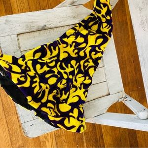 Carnival hat purple & yellow